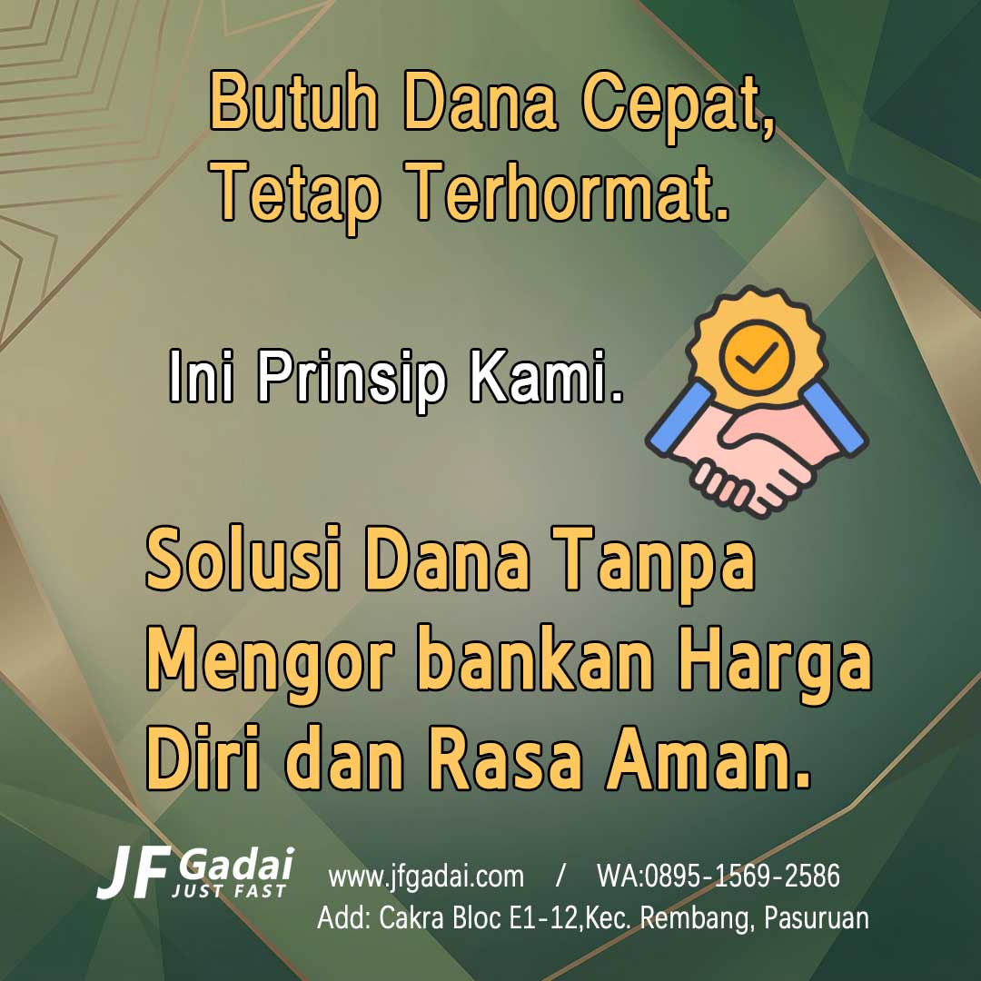 Solusi dana cepat tanpa mengorbankan harga diri